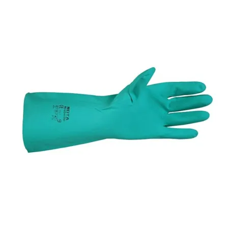 Lye-resistant gloves size S for safe working with lye