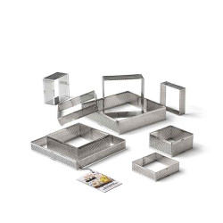 Cake ring perforated square 7 x 7 x 2 cm