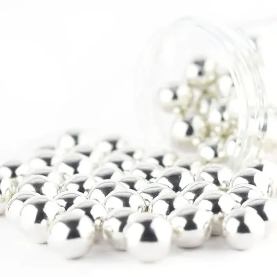 Super Streusel Knusperkugeln XL Silber, 130 g