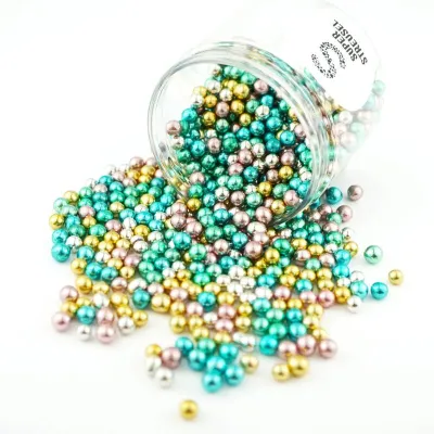 Super Streusel Mini Knusperkugeln Bunt Metallic, 160 g