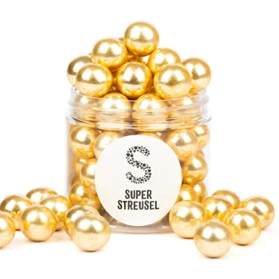 Super Streusel Knusperkugeln XL Gold, 130 g