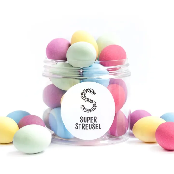 Super Streusel Ostereier bunt
