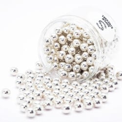 Super Streusel Schokoperlen Silber, 180 g