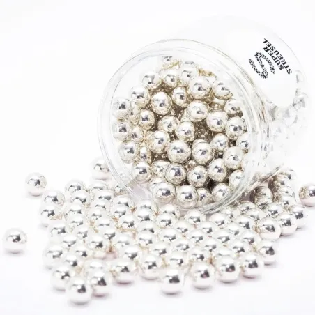 Super Streusel perles de chocolat argentées, 180 g