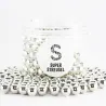 Super Streusel Schokoperlen Silber, 180 g