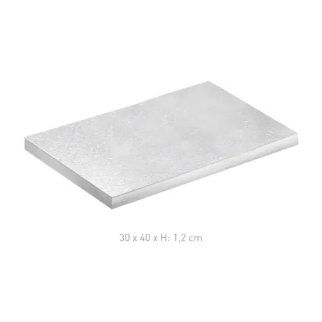 Silver rectangular cake plate, 30 x 40 x 1.2 cm