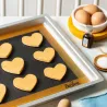 Tapis en silicone noir, 52 x 31.5 cm pour la cuisson et l'étalage