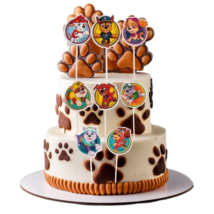 Cake Topper Paw Patrol, 16 Stück