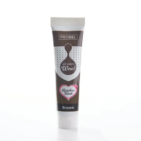 Gel colorant Progel brun pour macarons, crèmes & glaçages