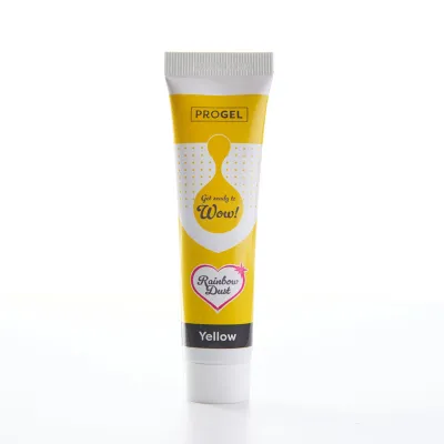 Progel Gelfarbe Yellow für Macarons, Cremen & Glasuren