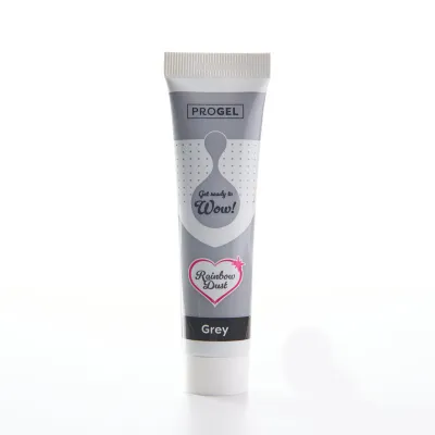 Progel Gelfarbe Grau für Macarons, Cremen & Glasuren