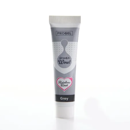 Progel Gelfarbe Grau für Macarons, Cremen & Glasuren