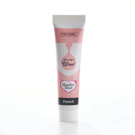 Gel colorant Progel Peach pour macarons, crèmes & glaçages