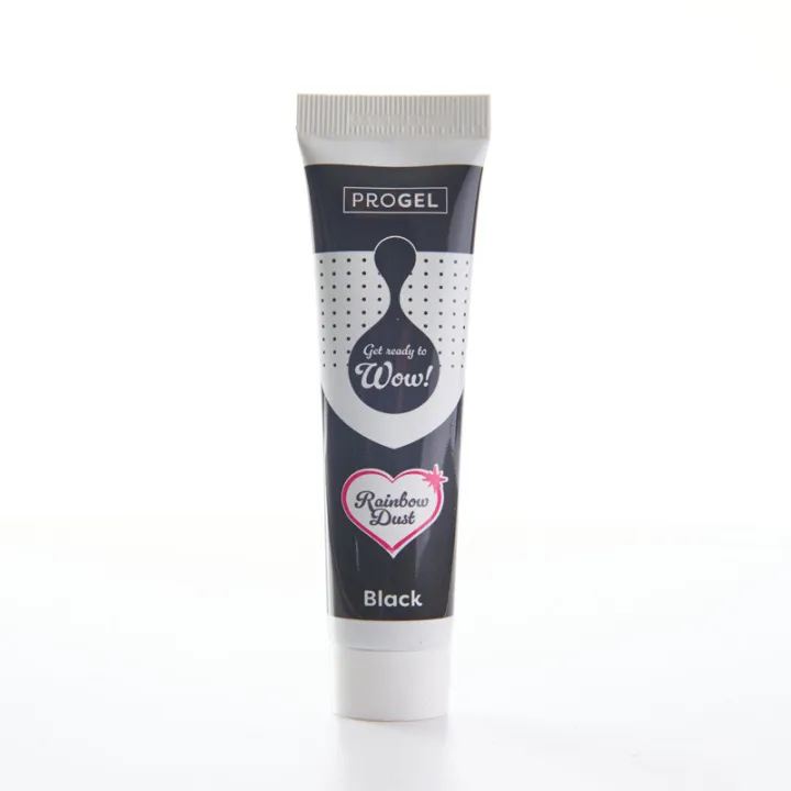 Progel Gelfarbe Schwarz für Macarons, Cremen & Glasuren