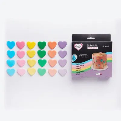 Progel gel colors set, 6 pieces for macarons, creams & glazes