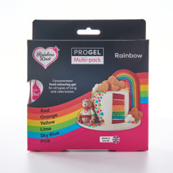 ProGel Food coloring Rainbow Set 6 colours