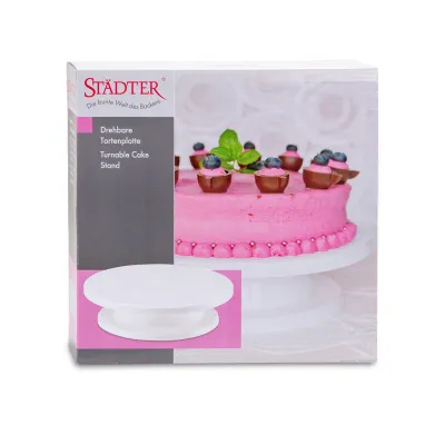 Rotating cake plate, Ø 27.5 cm for easy cake decorating