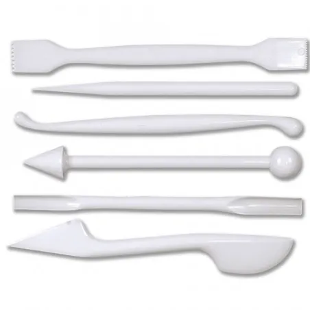 Modeling tool set, 6-piece for various decorations