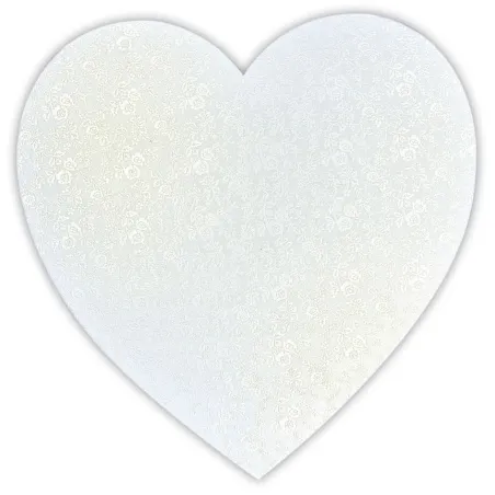 Vassoio per torte a cuore bianco perla Ø 30 cm