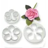 3er Set Grosse Rosen Ausstecher für edle Dekos