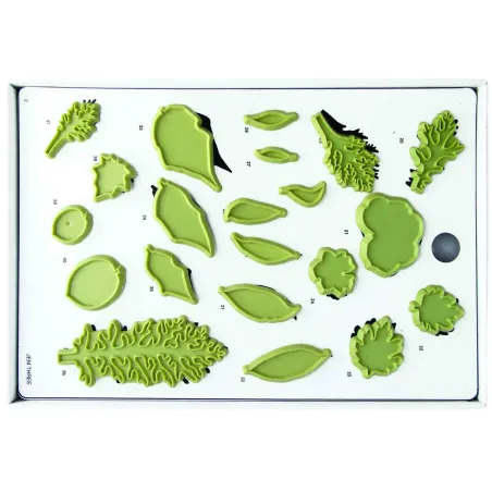 Leaf cutter set 40 pieces for elegant decorations