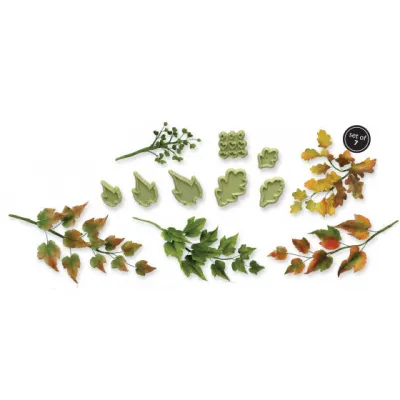 Leaf cutter set 40 pieces for elegant decorations