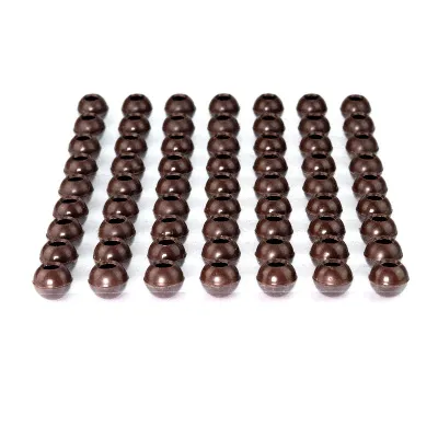63 hollow balls dark Ø 24 mm for homemade truffles