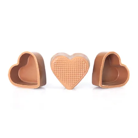 56 heart-shaped praline shells, milk for homemade pralines