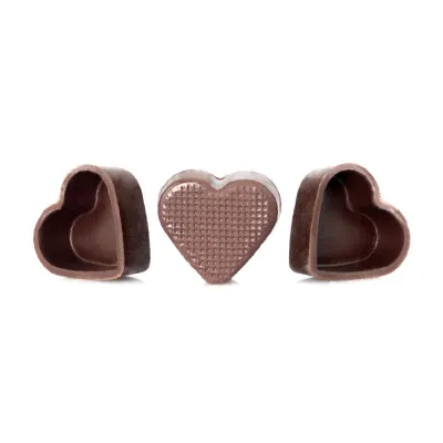 Pralinenschalen Herz, Dunkel, 56 Stück für edle Pralinen