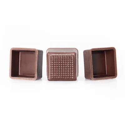 Pralinenschalen Carré, Dunkel, 56 Stück für edle Pralinen