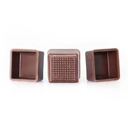 Coppette per praline Carré, fondenti, 56 pezzi per praline pregiate