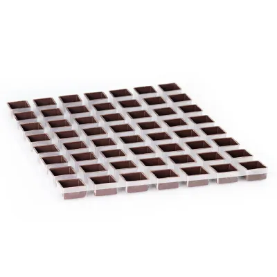 Coppette per praline Carré, fondenti, 56 pezzi per praline pregiate