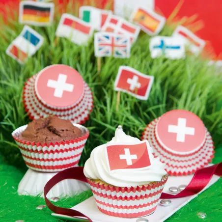 Moules à cupcakes Suisse, 50 pièces