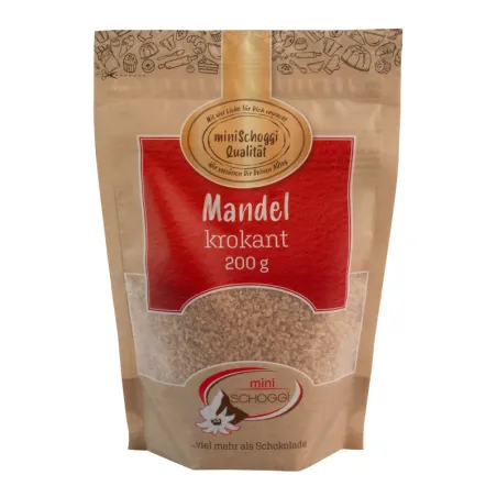 Croccante di mandorle tostato, 200 g per praline e dessert