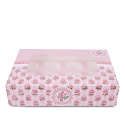 Muffin- & Cupcakebox Rosengarten 12er