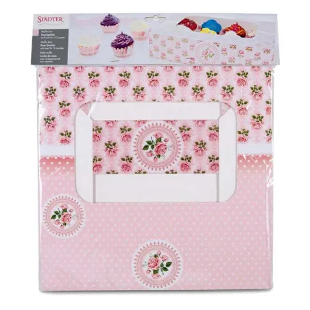 Muffin & cupcake box rose garden 12s