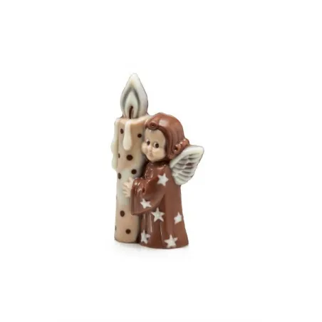 Chocolate mold angel with candle for sweet chocolate figures