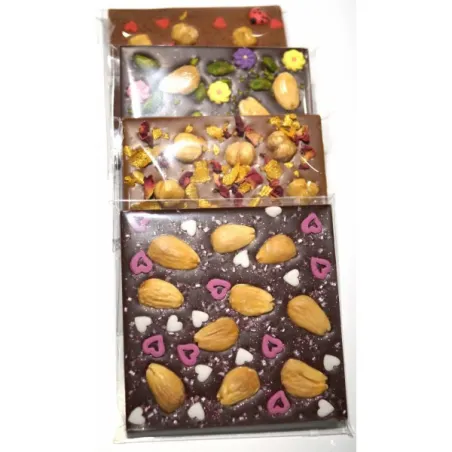 Tavolette di cioccolato quadrate, 2 pezzi
