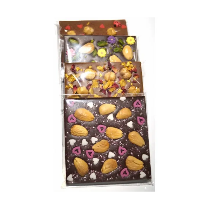 Square chocolate bars 2 pieces