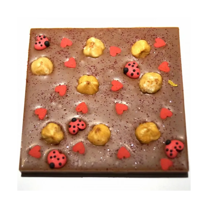 Tavolette di cioccolato quadrate, 2 pezzi