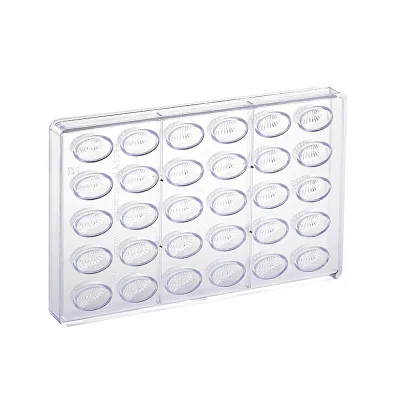 Oval Elegant praline mold 30 pralines