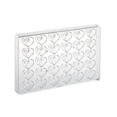 Praline mold heart romantic 30 chocolates