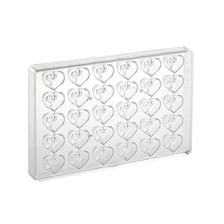 Praline mold heart romantic 30 chocolates