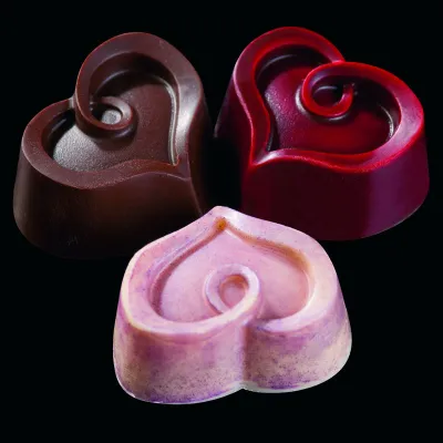 Pralinenform Herz Romantik 30 Pralinen