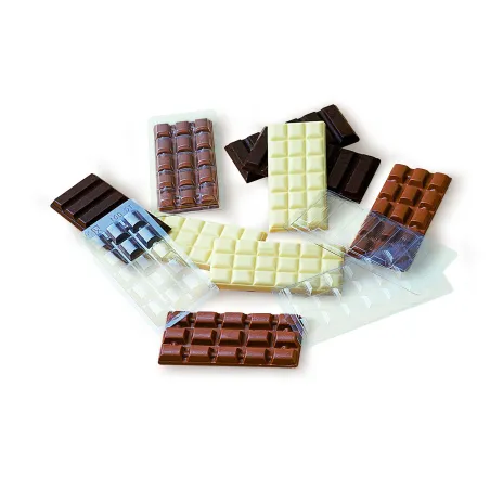 Tavolette di cioccolato con strisce 5 pezzi