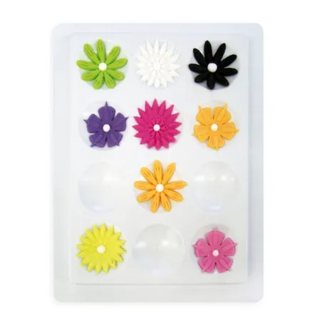 Formeuse de fleurs ronde pour des fleurs en fondant bombées