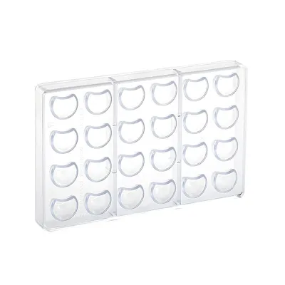 Praline mold half-moon ball 24 chocolates