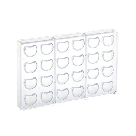 Praline mold half-moon ball 24 chocolates