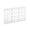 Praline mold half-moon ball 24 chocolates