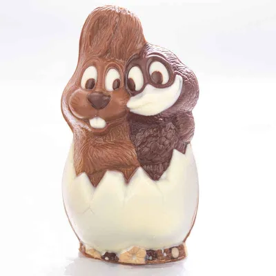 Chocolate mold rabbit & duck 2 pieces for sweet chocolate figures